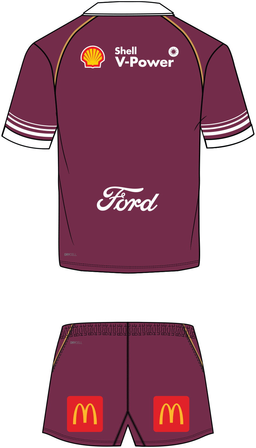 QLD Maroons 2026 State of Origin Toddler On Field Jersey