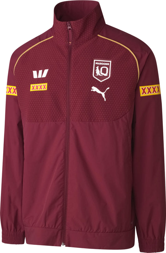 QLD Maroons 2026 State of Origin Mens Woven Wet Weather Rain Jacket