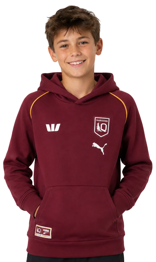 QLD Maroons 2026 State of Origin Kids Team Hoodie
