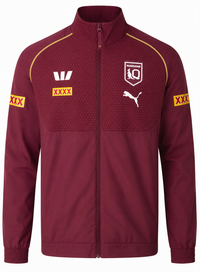 QLD Maroons 2026 State of Origin Mens Woven Wet Weather Rain Jacket