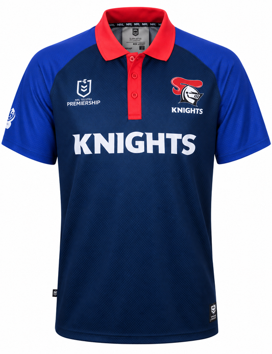 Newcastle Knights Mens Performance Polo Shirt