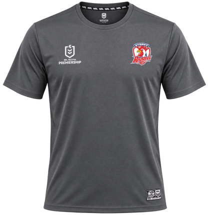 Sydney Roosters NRL Mens Grey Performance Shirt