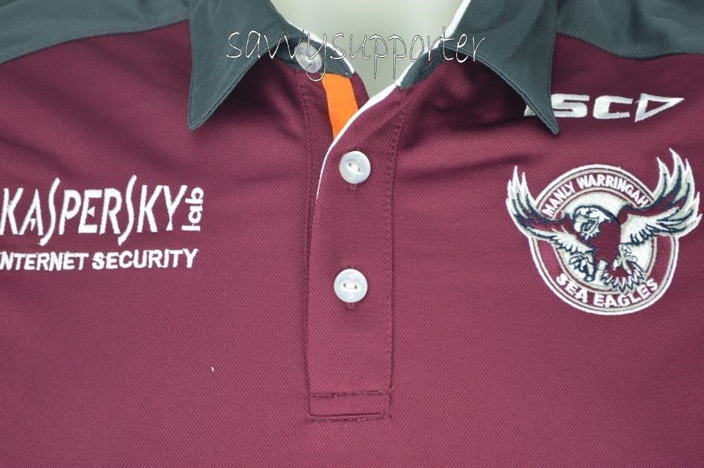 Manly Sea Eagles NRL Scarlet Players Polo Shirt