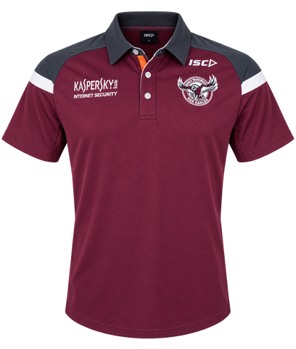 Manly Sea Eagles NRL Scarlet Players Polo Shirt