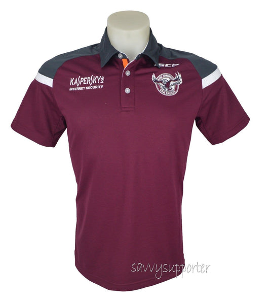 Manly Sea Eagles NRL Scarlet Players Polo Shirt