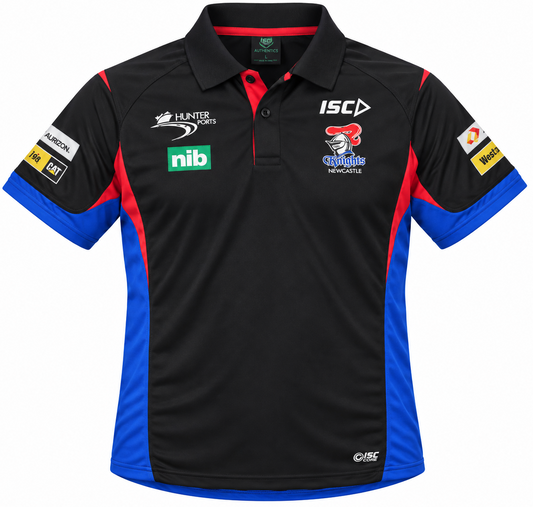 Newcastle Knights NRL Mens Players Polo Shirt