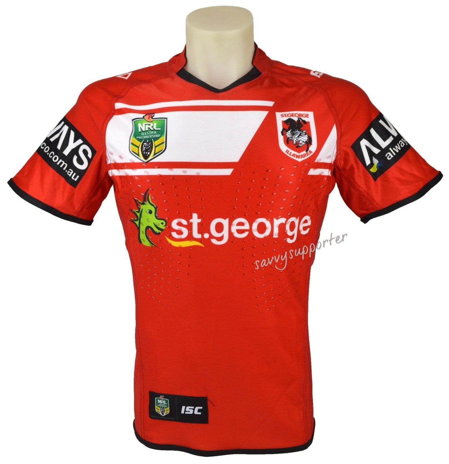 St George Dragons NRL Player Issue Away Jersey
