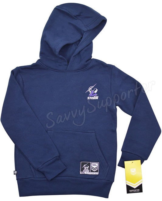 Melbourne Storm NRL Kids Dual Logo Hoody