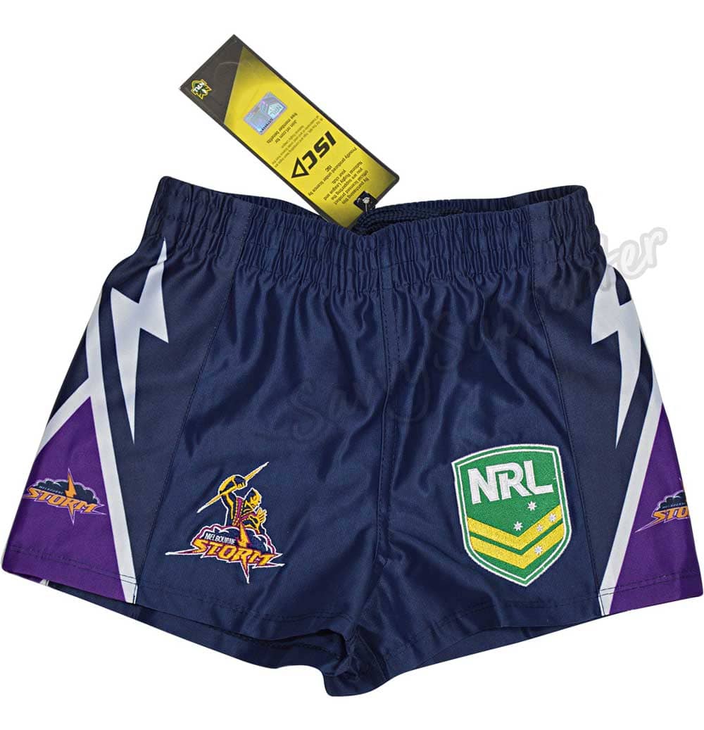 Melbourne Storm NRL Kids Footy Supporter Shorts