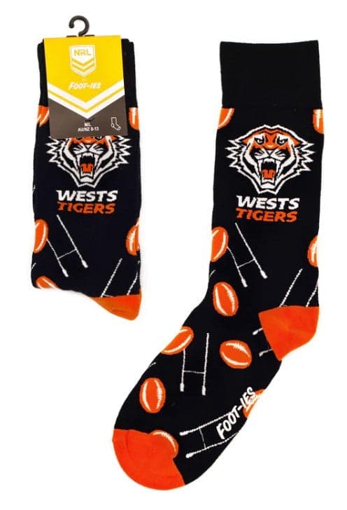 Wests Tigers NRL Goal Post Logo Socks