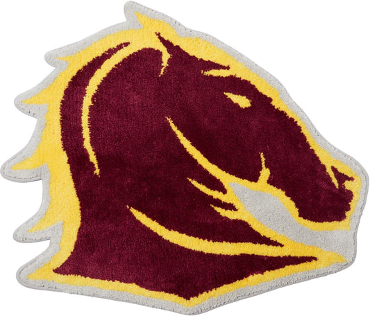 Brisbane Broncos NRL Team Logo Floor Rug