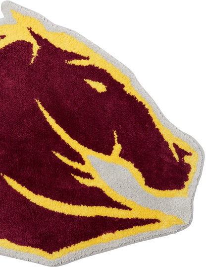 Brisbane Broncos NRL Team Logo Floor Rug
