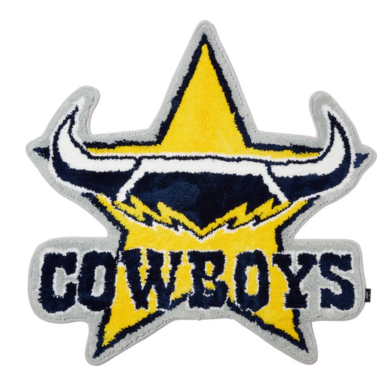 North Queensland Cowboys NRL Team Logo Floor Rug