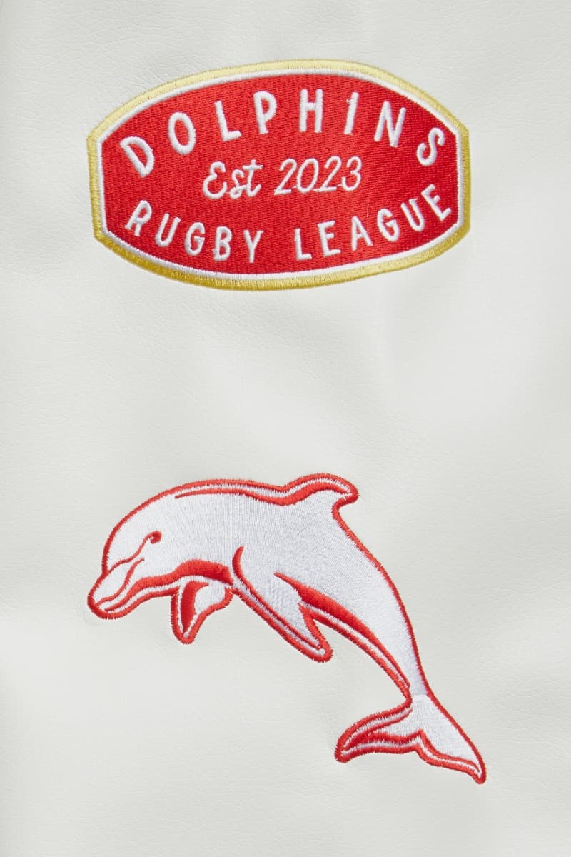 Redcliffe Dolphins NRL Mens Varsity Jacket ***OVERSIZE PRODUCT***