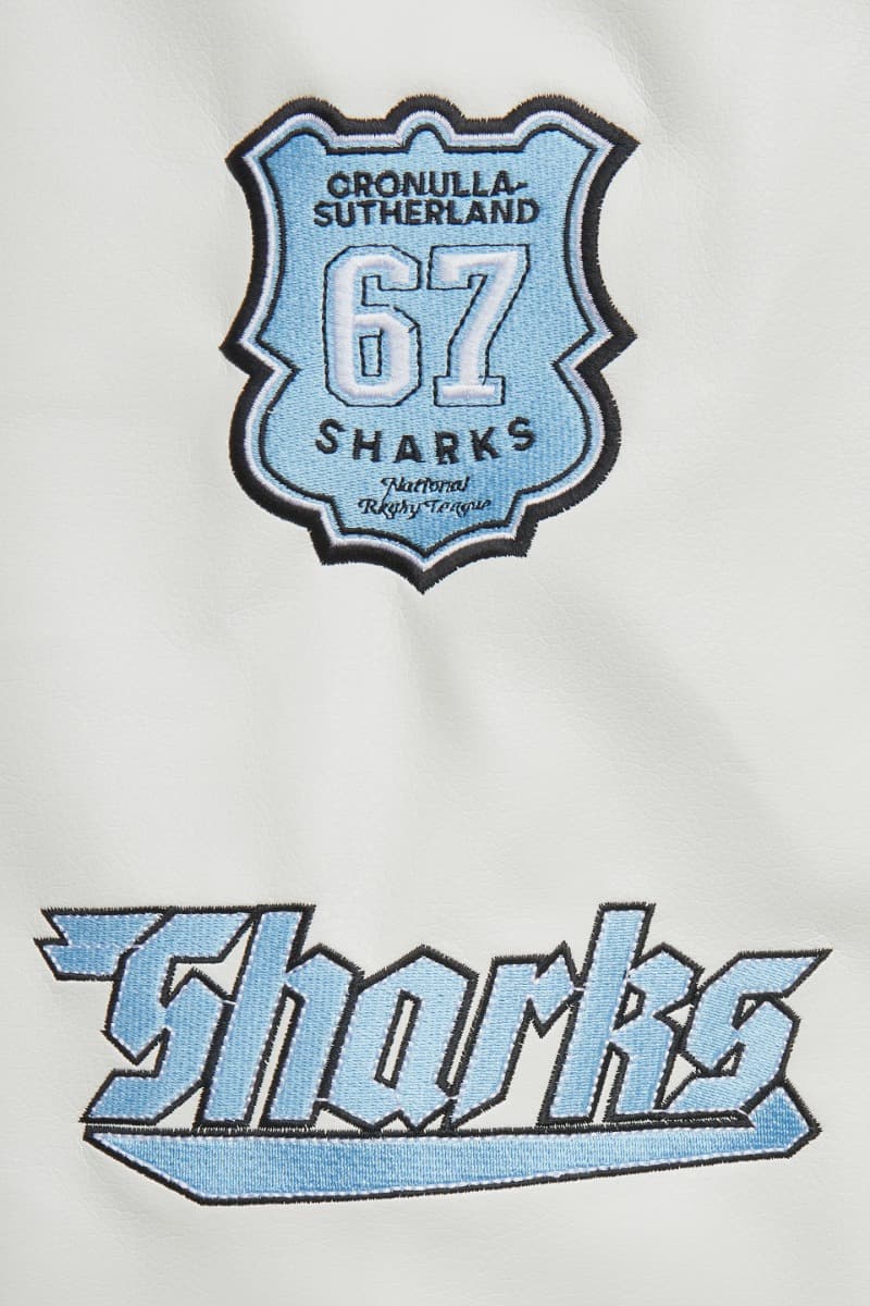 Cronulla Sharks NRL Mens Varsity Jacket ***OVERSIZE PRODUCT***