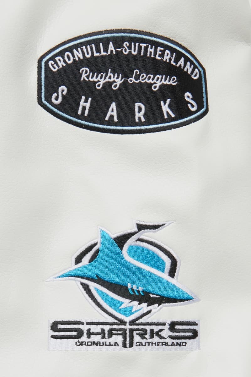 Cronulla Sharks NRL Mens Varsity Jacket ***OVERSIZE PRODUCT***