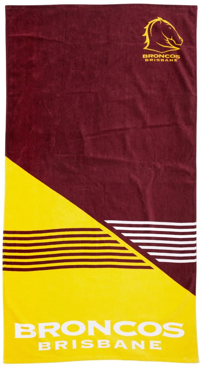 Brisbane Broncos NRL Jersey 'Mega' Beach Towel