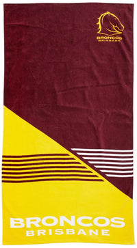 Brisbane Broncos NRL Jersey 'Mega' Beach Towel