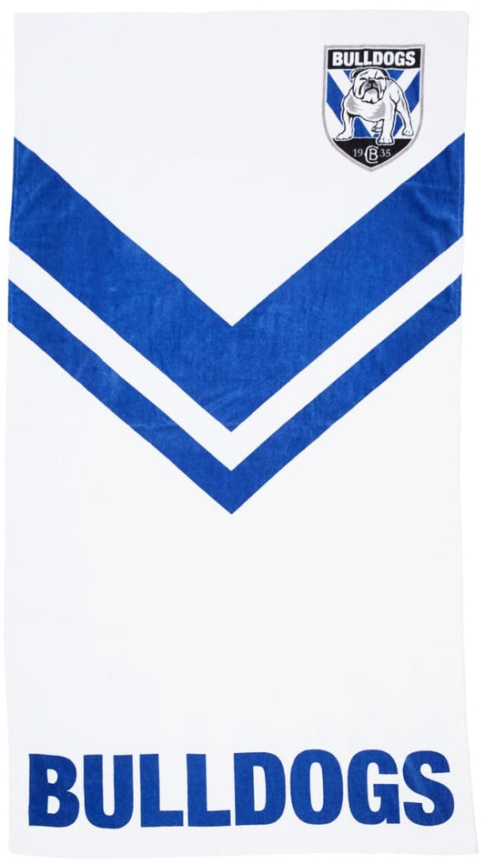 Canterbury Bulldogs NRL Jersey 'Mega' Beach Towel