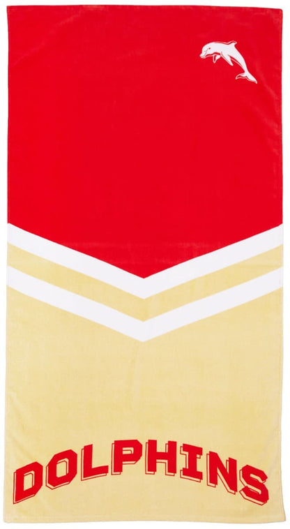 Redcliffe Dolphins NRL Jersey 'Mega' Beach Towel
