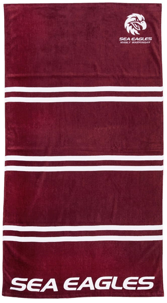Manly Sea Eagles NRL Jersey 'Mega' Beach Towel