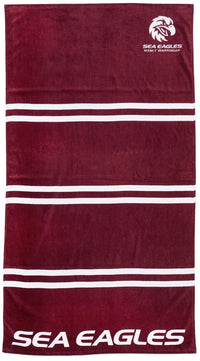 Manly Sea Eagles NRL Jersey 'Mega' Beach Towel