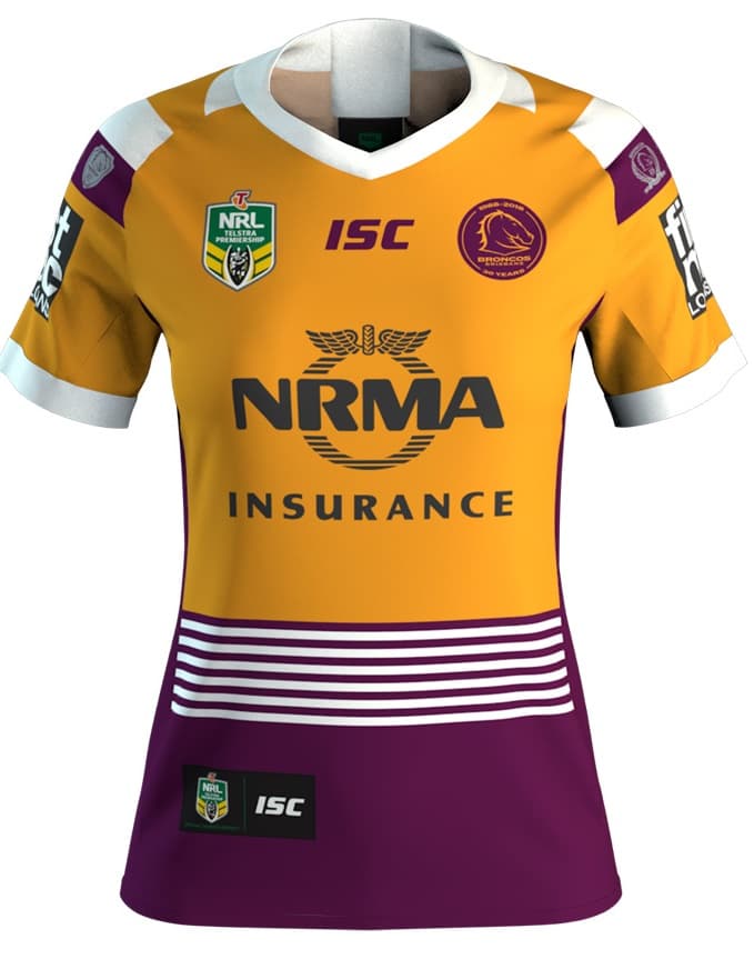 Brisbane Broncos NRL Ladies Heritage Jersey