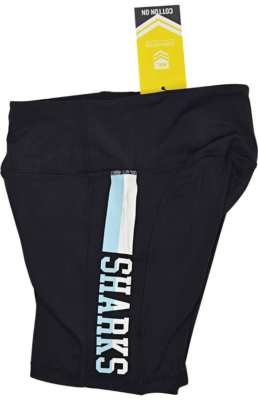 Cronulla Sharks NRL Ladies Pocket Bike Shorts