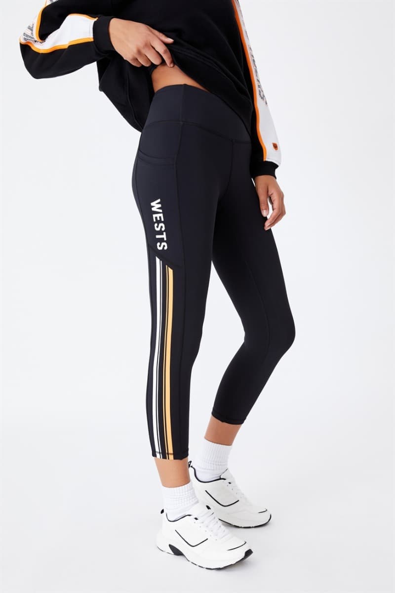 Wests Tigers NRL Ladies Pocket Tights