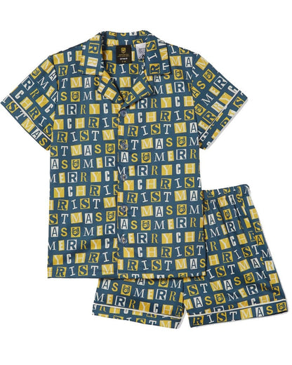 Parramatta Eels NRL Mens Cotton On Adults Christmas PJ Set