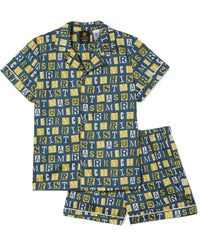 Parramatta Eels NRL Mens Cotton On Adults Christmas PJ Set