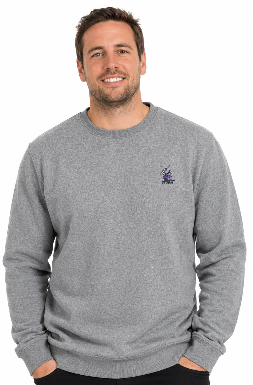 Melbourne Storm NRL Mens Core Logo Crew Jumper