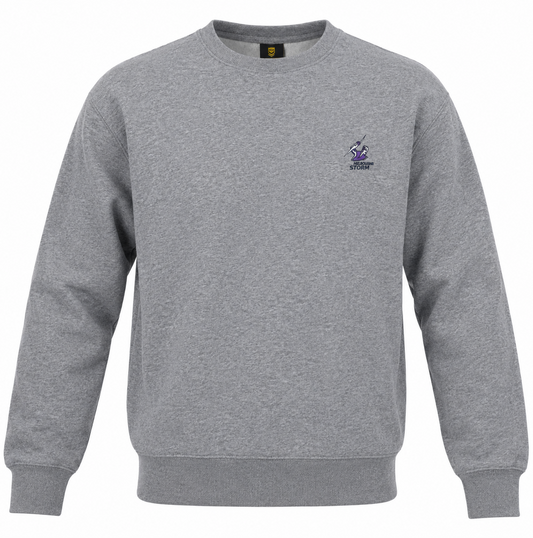 Melbourne Storm NRL Mens Core Logo Crew Jumper