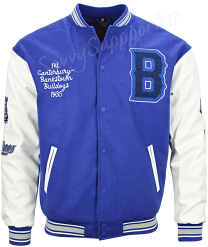 Canterbury Bulldogs NRL Mens Oversized Varsity Jacket