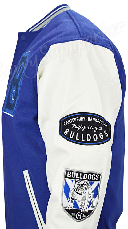 Canterbury Bulldogs NRL Mens Oversized Varsity Jacket