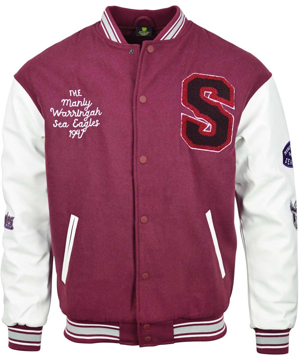 Manly Sea Eagles NRL Mens Varsity Jacket ***OVERSIZE PRODUCT***