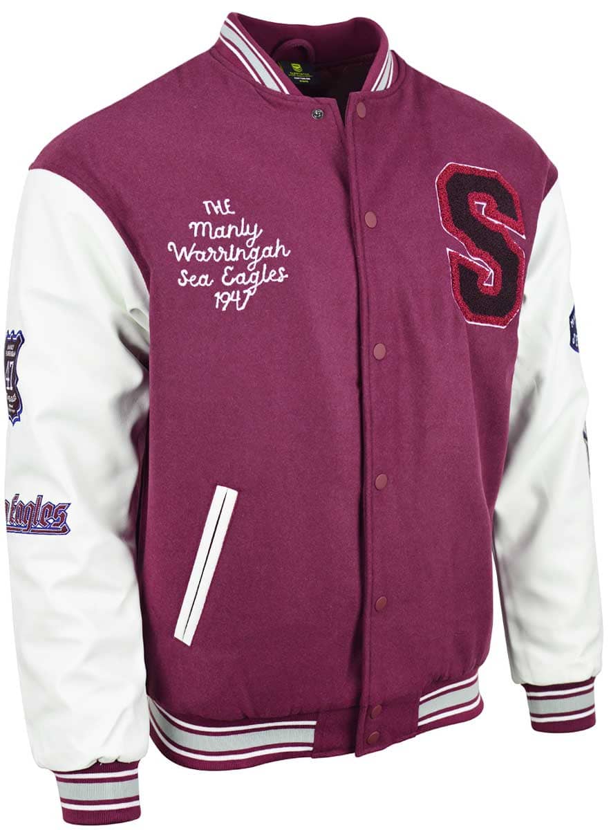 Manly Sea Eagles NRL Mens Varsity Jacket ***OVERSIZE PRODUCT***