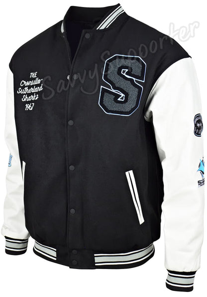 Cronulla Sharks NRL Mens Varsity Jacket ***OVERSIZE PRODUCT***