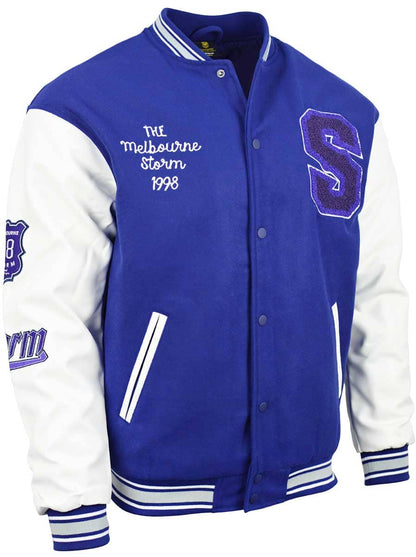 Melbourne Storm NRL Mens Varsity Jacket ***OVERSIZE PRODUCT***