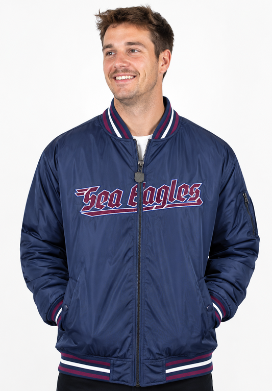 Manly Sea Eagles NRL Mens Bomber Jacket