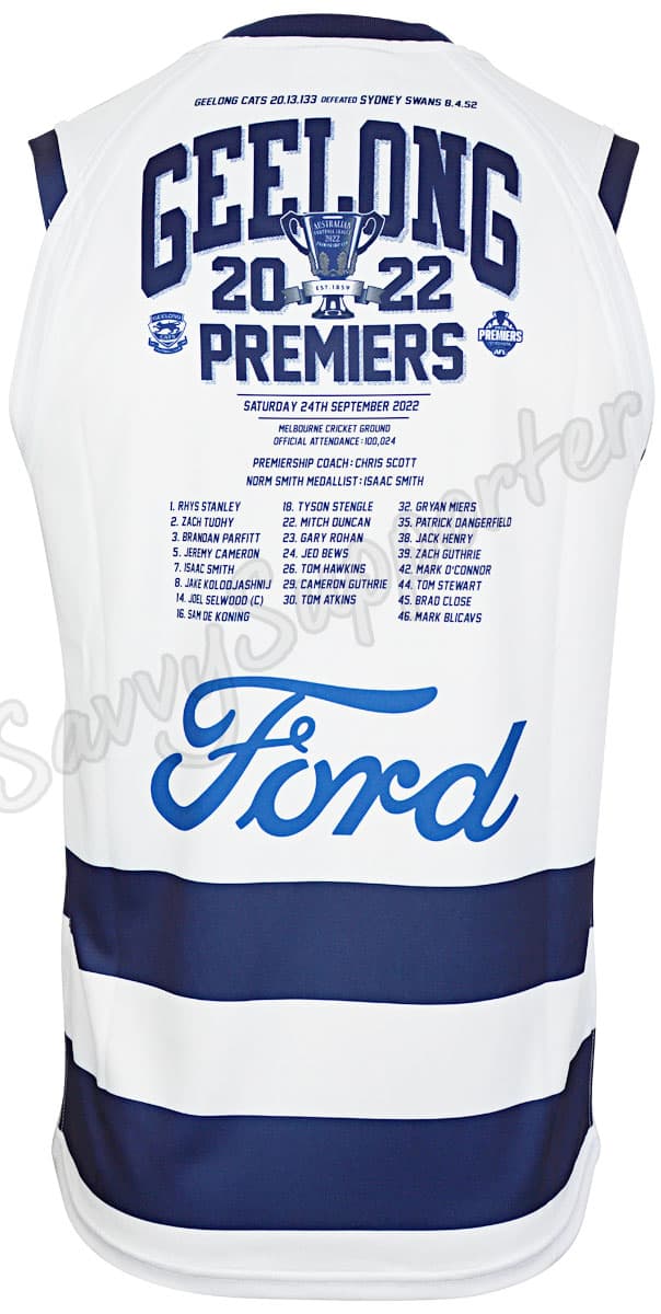 Geelong Cats AFL Mens Premiers Guernsey