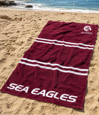 Manly Sea Eagles NRL Jersey 'Mega' Beach Towel