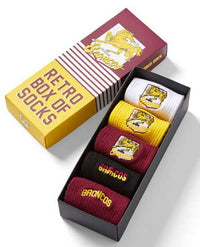Brisbane Broncos 2025 NRL Retro 5 Pack Box Socks
