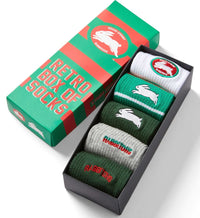 South Sydney Rabbitohs 2025 NRL Retro 5 Pack Box Socks