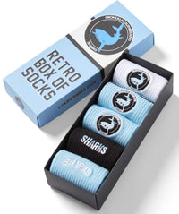 Cronulla Sharks 2025 NRL Retro 5 Pack Box Socks