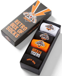 Wests Tigers 2025 NRL Retro 5 Pack Box Socks