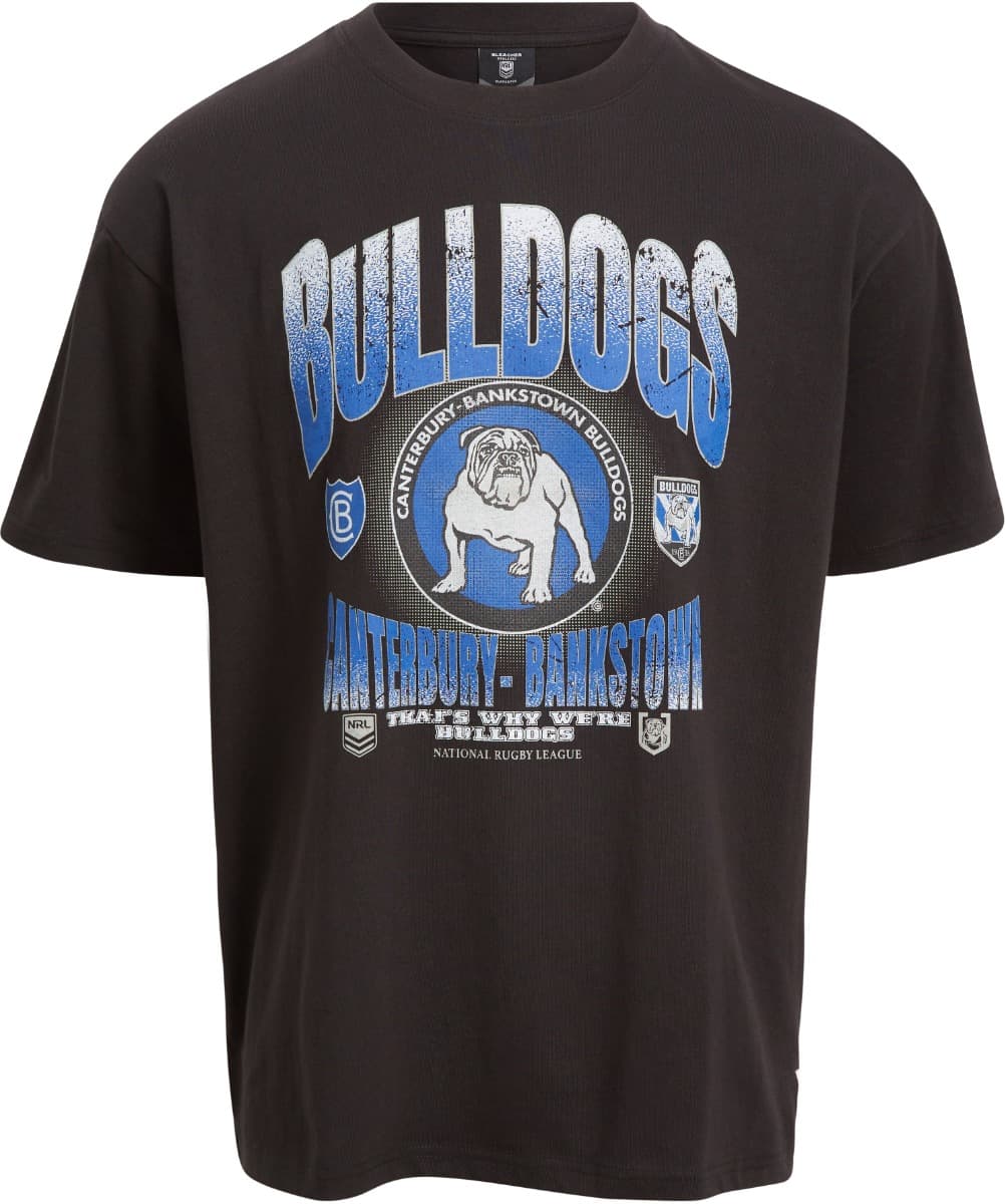 Canterbury Bulldogs 2025 NRL Mens Boxy Fit Graphic Shirt