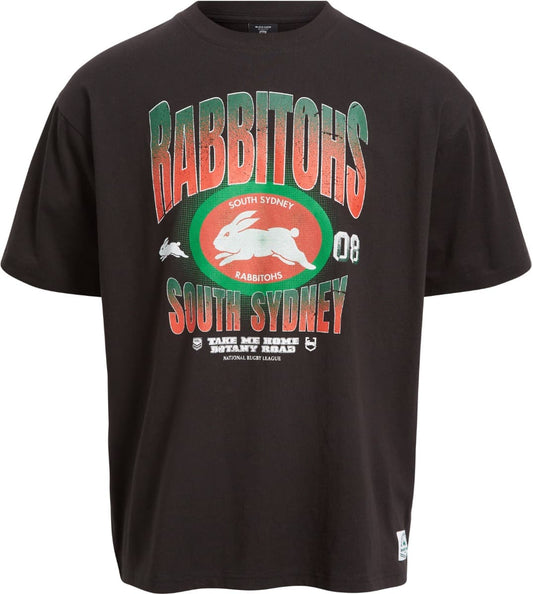 South Sydney Rabbitohs 2025 NRL Mens Boxy Fit Graphic Shirt