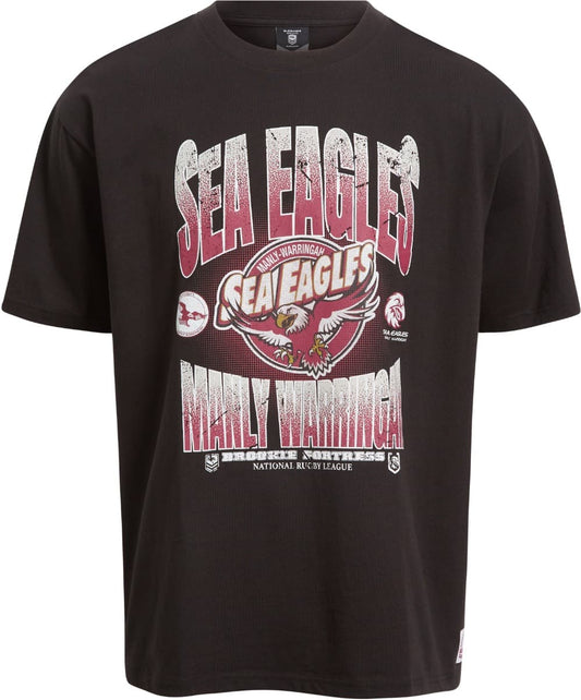 Manly Sea Eagles 2025 NRL Mens Boxy Fit Graphic Shirt