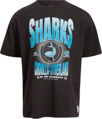 Cronulla Sharks 2025 NRL Mens Boxy Fit Graphic Shirt